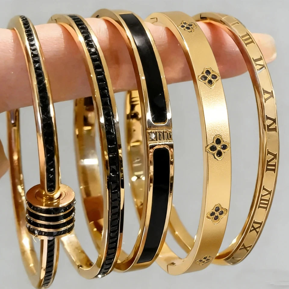 Set Bracelets Zirconia Empilables