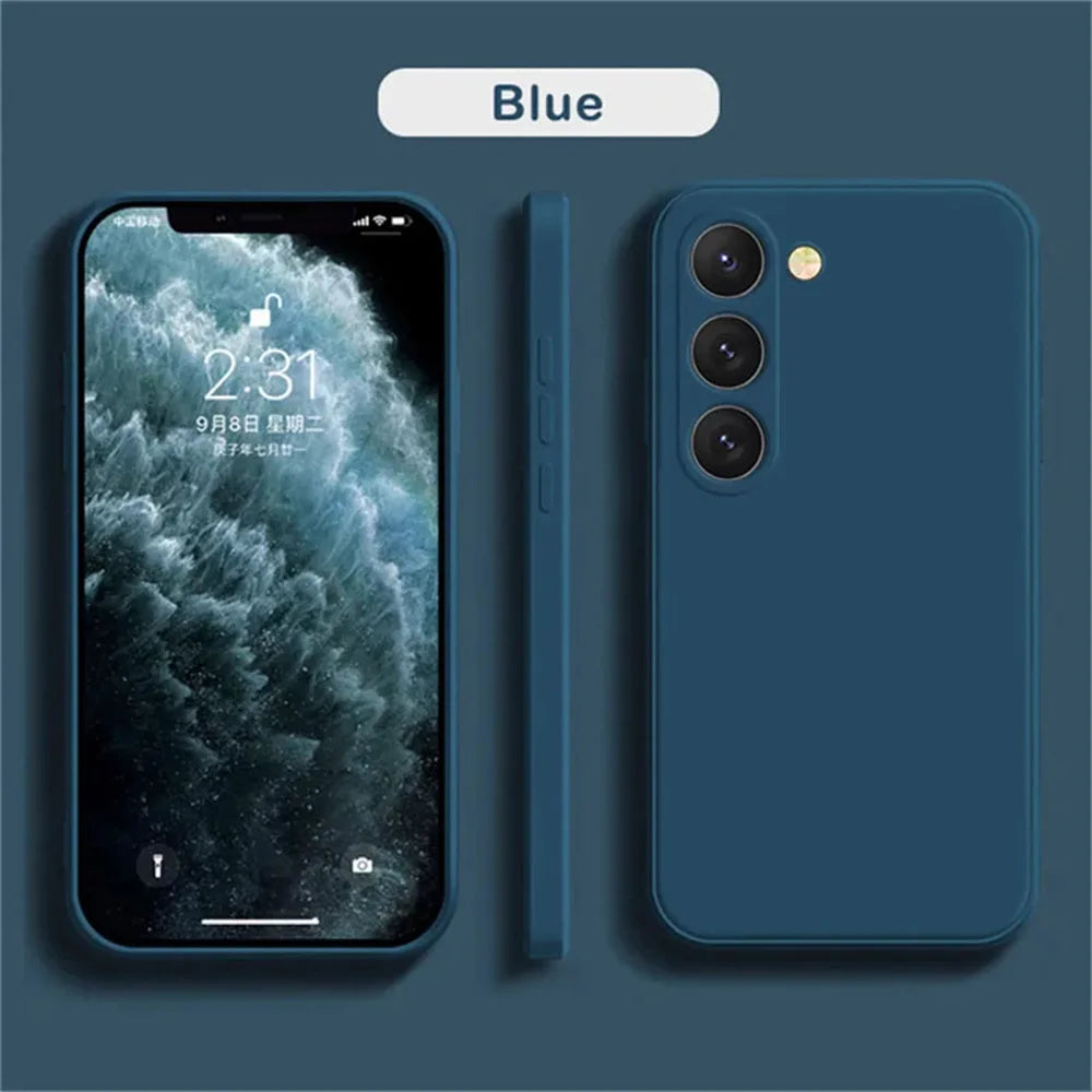 Coque en silicone liquide pour Samsung Galaxy