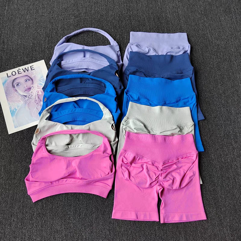 Ensemble de yoga 2 pièces sans couture pour femme