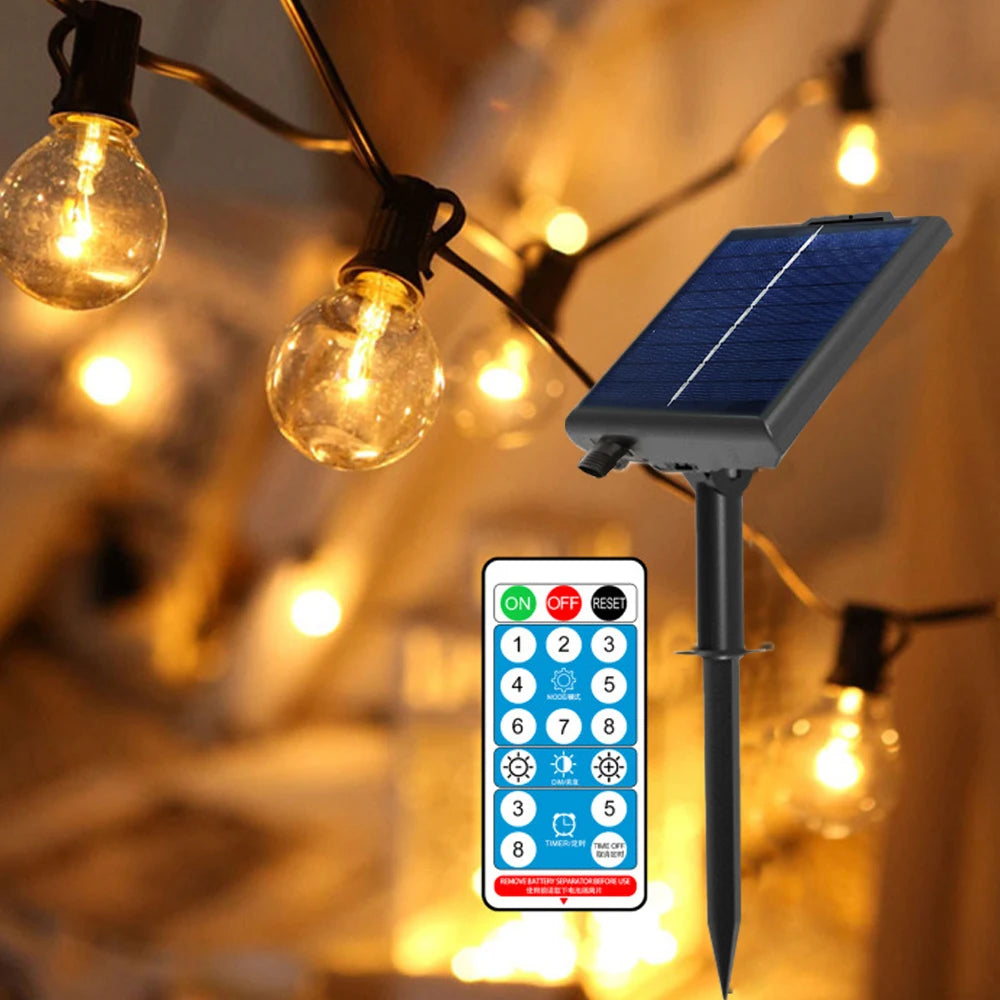 Guirlande guinguette solaire G40 LED – vue 6