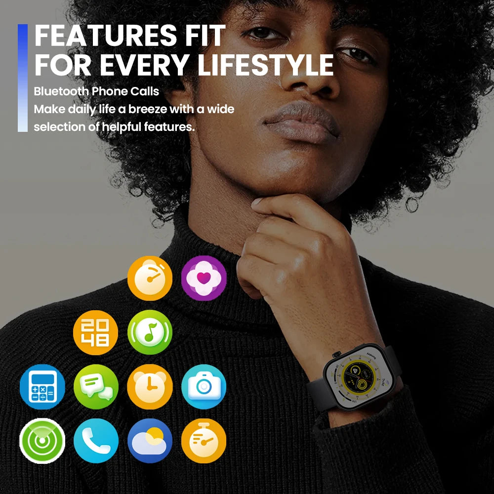 Montre connectée Zeblaze Btalk Plus écran HD – vue 5
