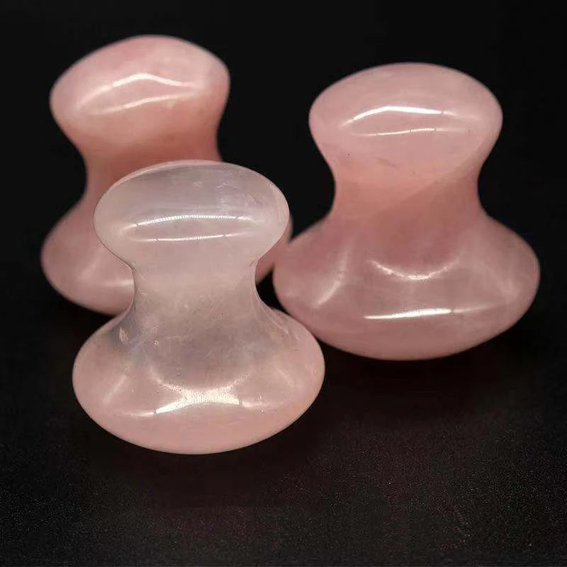 Rouleau de Jade Quartz Rose Champignon - Anti-Rides SPA