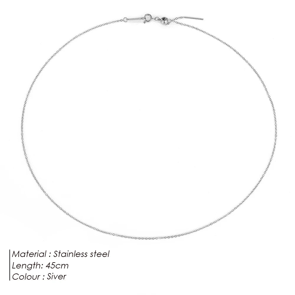 VELUROArt Collier Pendentif Femme Acier Inoxydable Ajustable