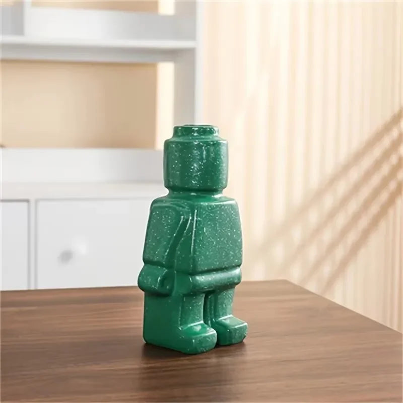Vase robot en céramique style nordique – vue 7