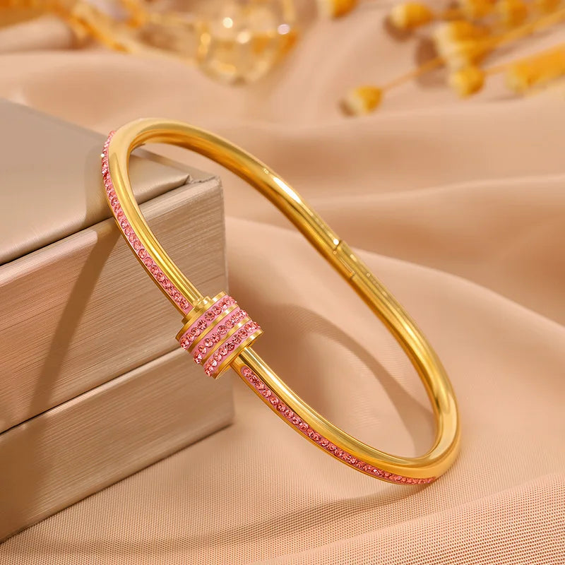 Set Bracelets Zirconia Empilables