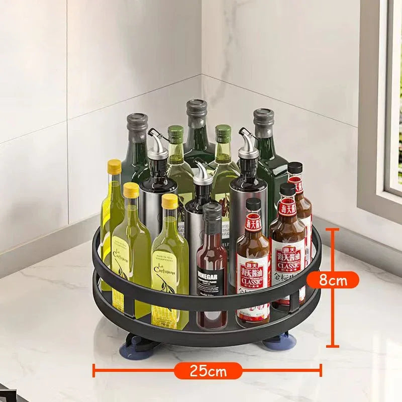 Étagère à Épices Rotative 360° Antidérapante