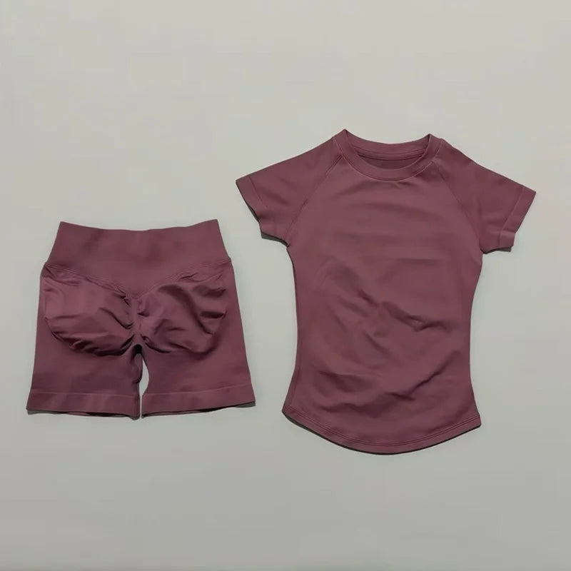 Ensemble de sport 2 pièces manches courtes pour femme – vue 3