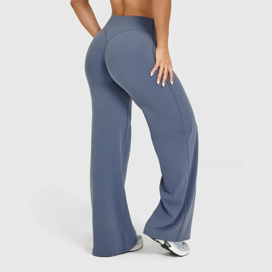 NCLAGEN Yoga Pants SoftMotion Straight-Leg Bottoms Women's High Waist Sportss Leggings GYM Naked Feel Pilates Running Trousers