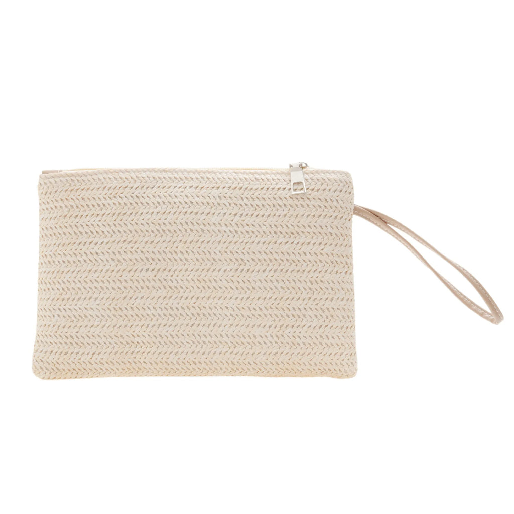 Pochette en paille tressée pour femme – vue 8