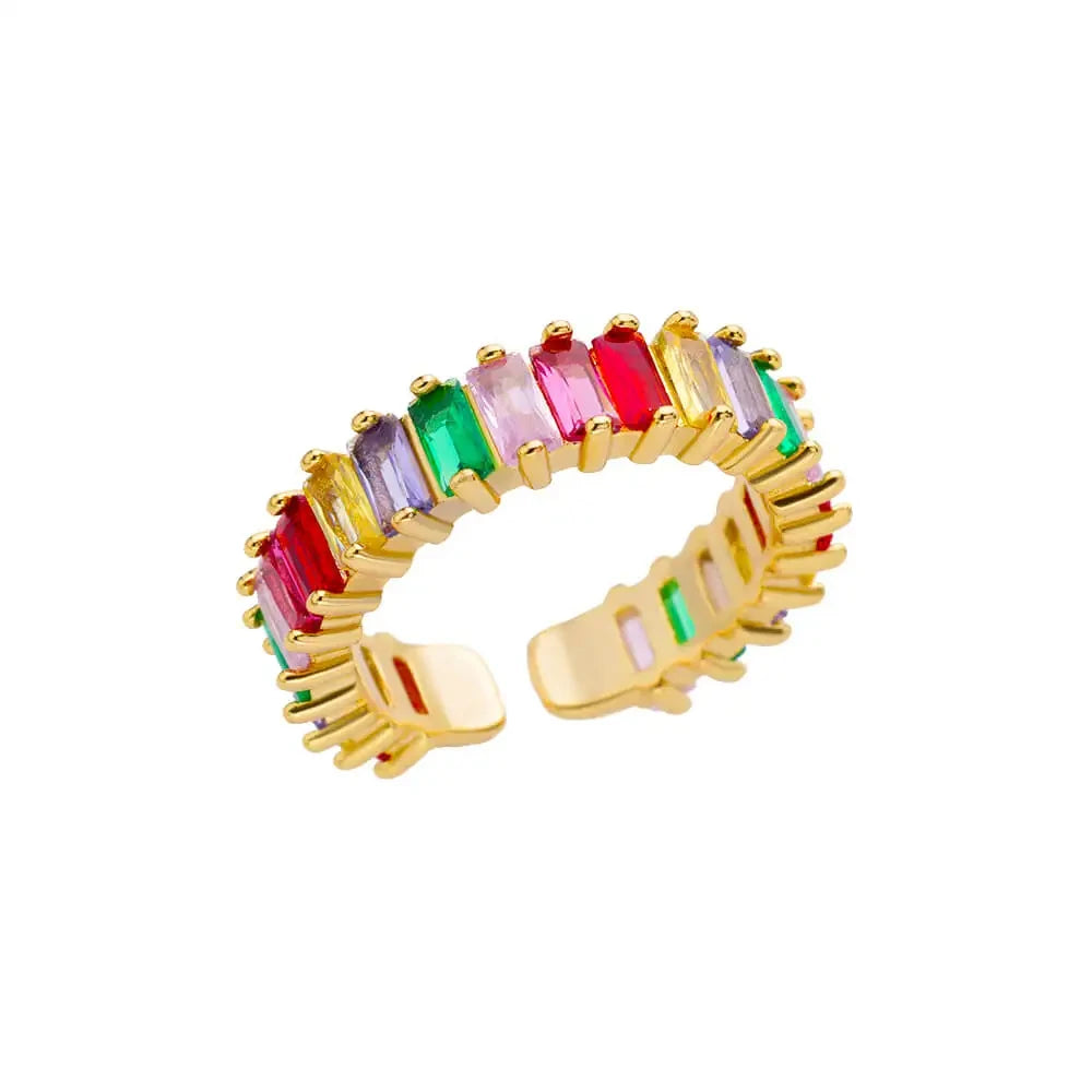 VELUROArt Bague Femme Acier Doré Classique