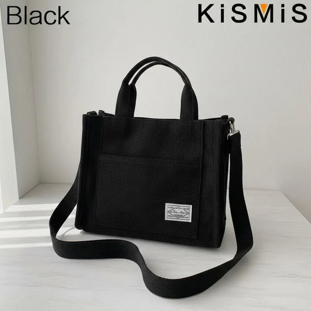 Sac bandoulière en velours côtelé pour femme – vue 10