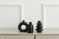 Lot de 3 vases en céramique blanche bohème – vue 7