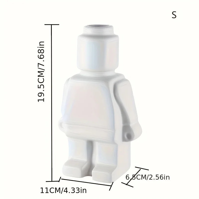Vase robot en céramique style nordique – vue 6