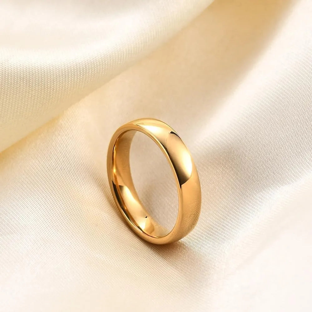 Fashion Couple Rings For Women Exquisite Rhinestones Zirconia Rings Set Simple Men Stainless Steel Rings Wedding Band Jewelry
