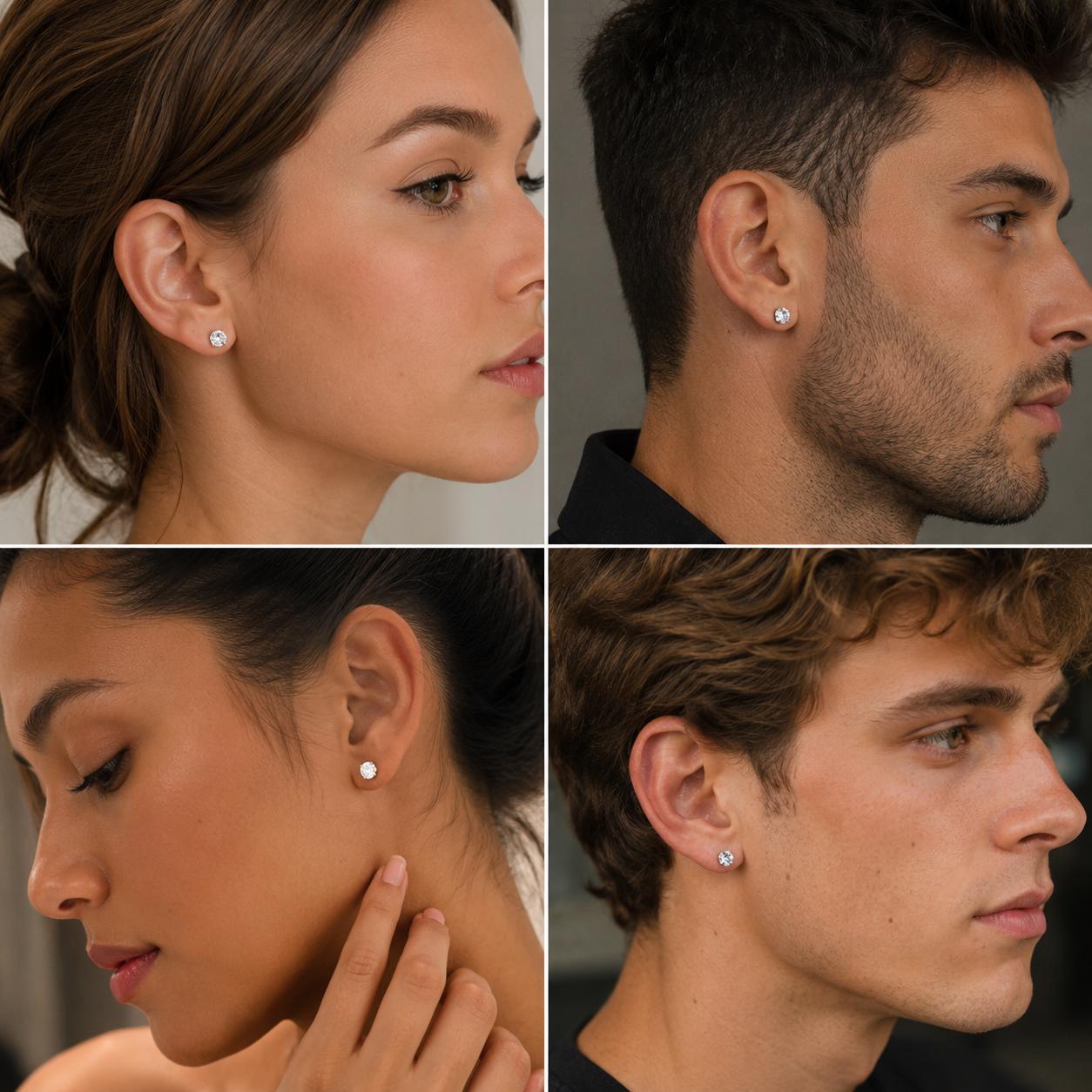 Piercing Helix Tragus Cartilage | Acier Chirurgical 316L | Bijou Oreille Femme Hypoallergénique | Cadeau