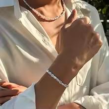 Bracelet Minimaliste Femme Acier Inoxydable | Bijou Hypoallergénique Sans Nickel | Cadeau Femme