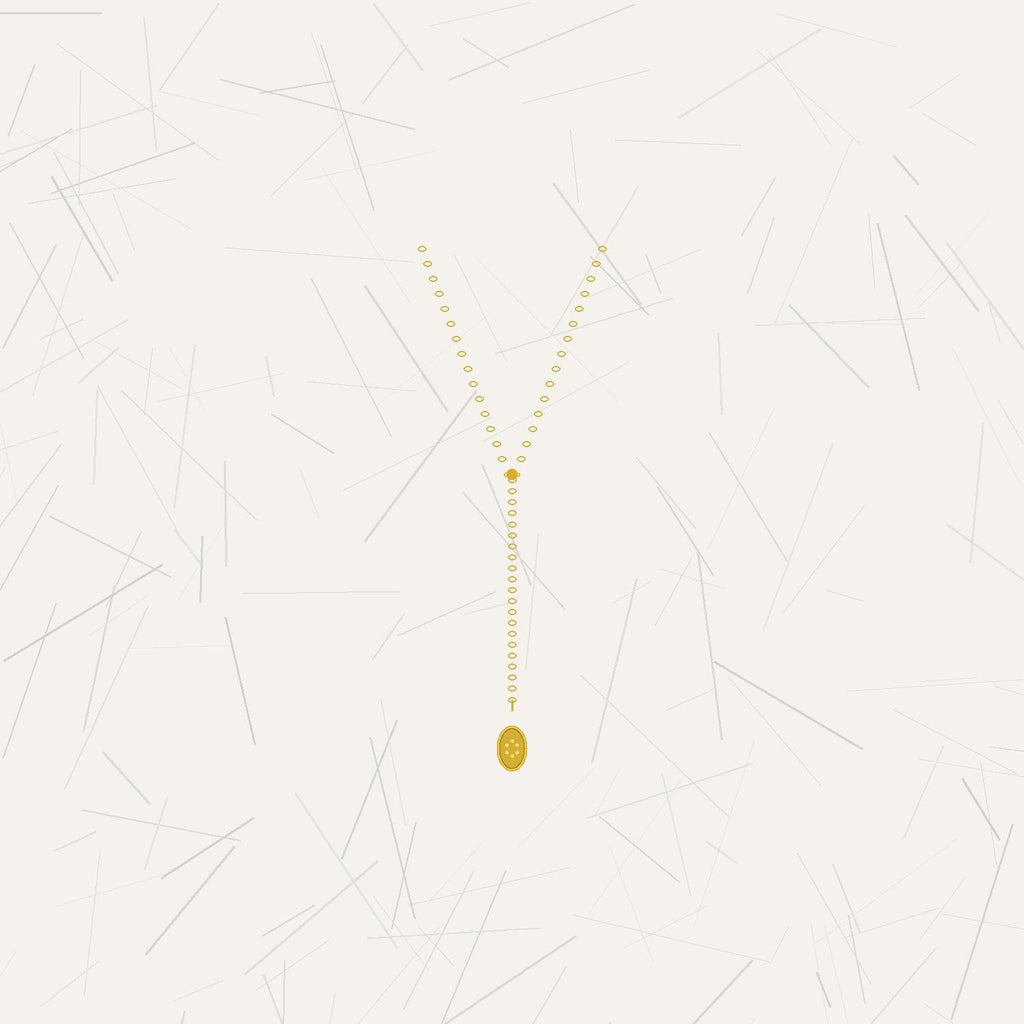 Collier Lariat Y Doré | Plaqué Or 14K Acier Inoxydable | Collier Superposable Minimaliste | Waterproof | Cadeau
