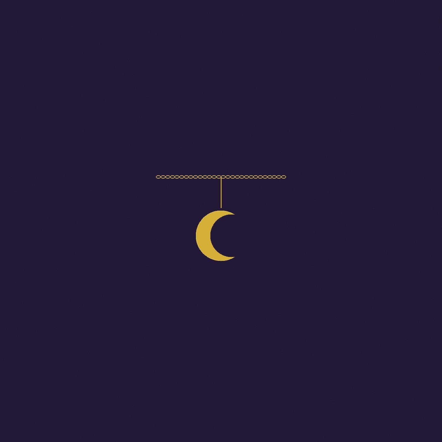 Collier Croissant de Lune Doré | Pendentif Lune Délicat | Bijou Céleste | Waterproof | Cadeau Femme