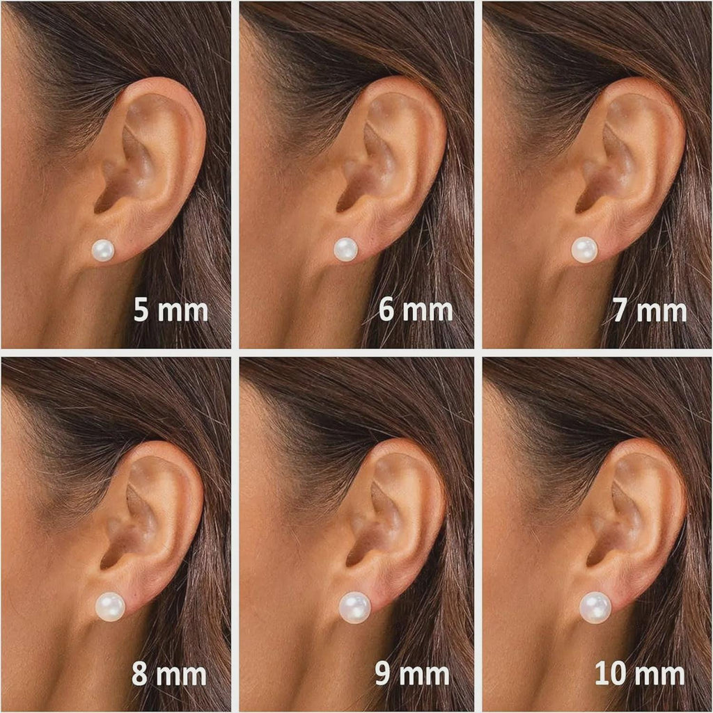 Boucles d'Oreilles Perles Dorées | Puces Perle d'Eau Douce | Bijou Mariage | Hypoallergénique | Cadeau