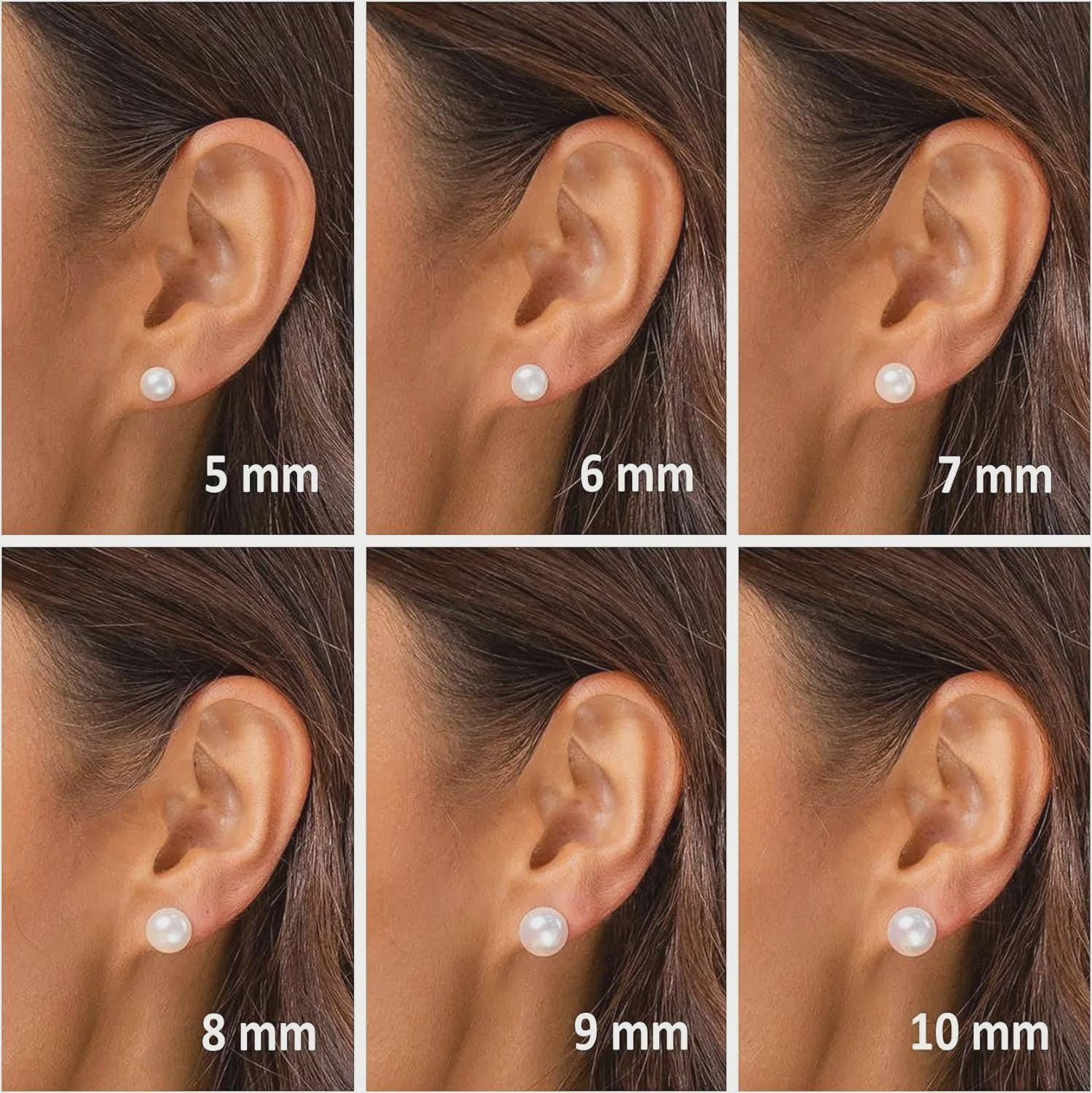 Boucles d'Oreilles Perles Dorées | Puces Perle d'Eau Douce | Bijou Mariage | Hypoallergénique | Cadeau