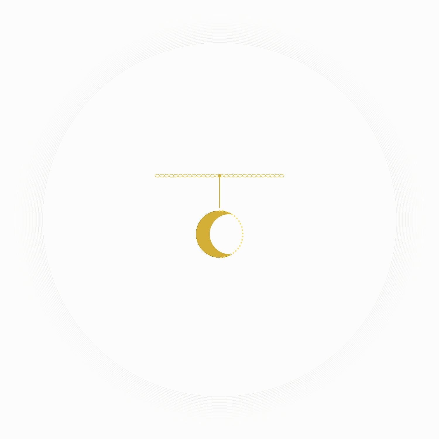 Collier Croissant de Lune Doré | Pendentif Lune Délicat | Bijou Céleste | Waterproof | Cadeau Femme