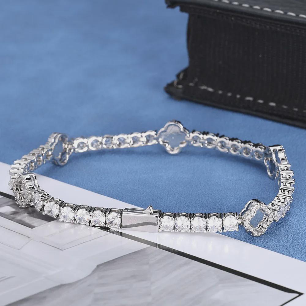 Bracelet Tennis Cristal | Zircon Cubique | Plaqué Or 18K | Waterproof | Bijou Mariage | Cadeau Femme