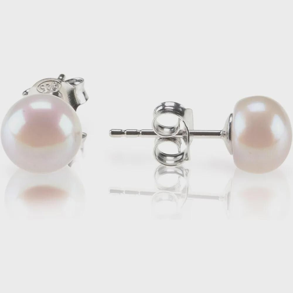 Boucles d'Oreilles Perles Dorées | Puces Perle d'Eau Douce | Bijou Mariage | Hypoallergénique | Cadeau