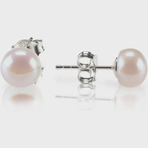 Boucles d'Oreilles Perles Dorées | Puces Perle d'Eau Douce | Bijou Mariage | Hypoallergénique | Cadeau